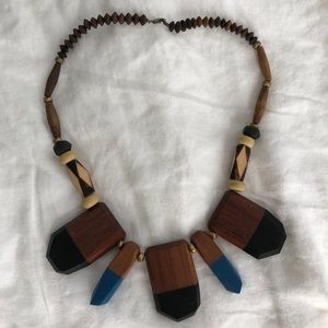 Anthropologie wooden necklace